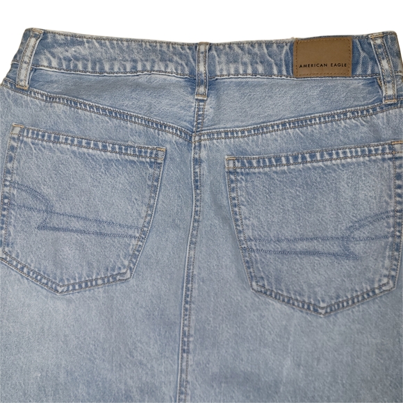 American Eagle Light Blue Denim  Skirt 2 - Picture 4 of 5